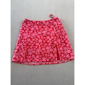 Cotton Candy LA Retro Kidcore Barbiecore Tomato Girl Romantic Mini Skirt